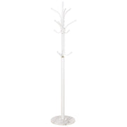 Perchero de metal blanco con  y 6 ganchos D36X176h cm