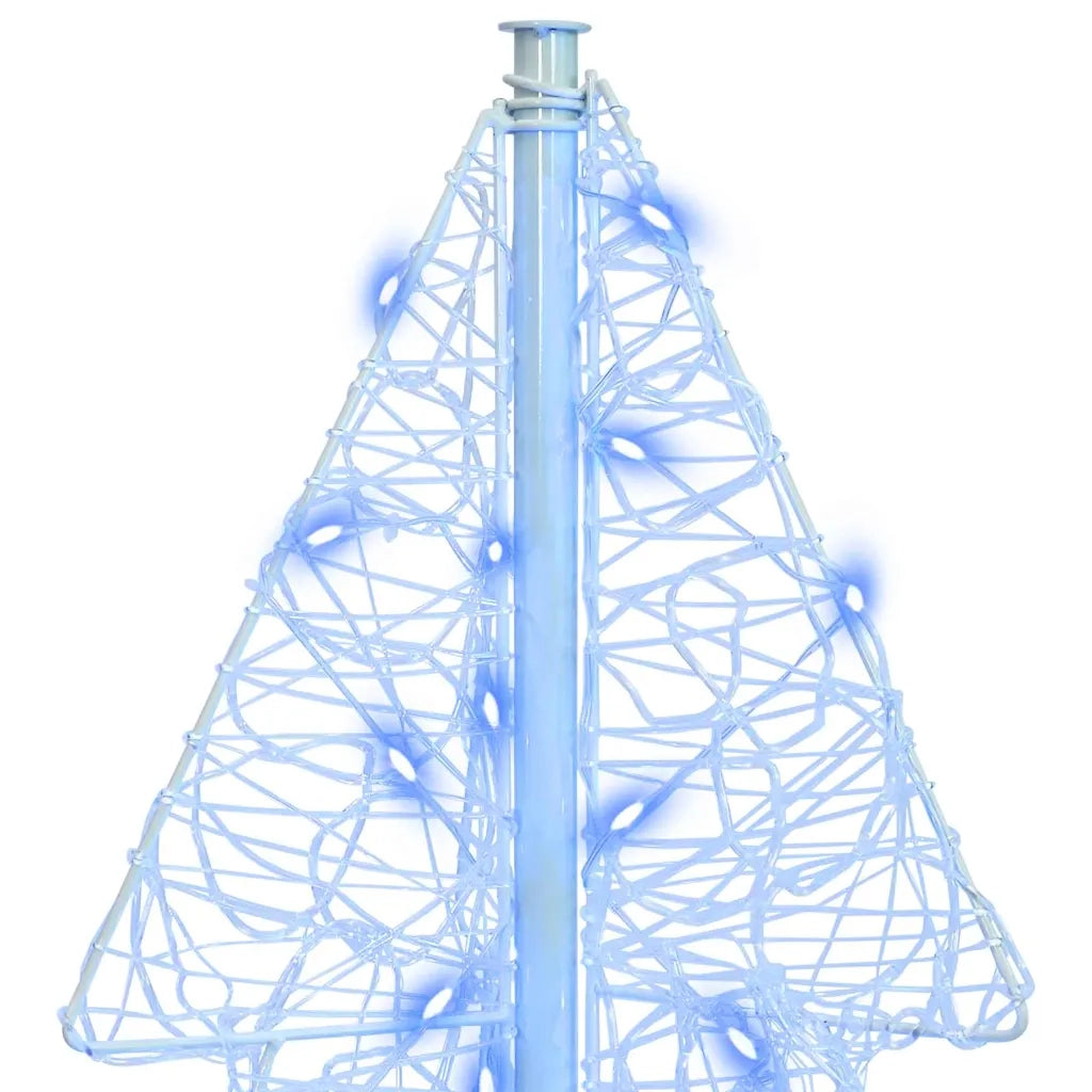Albero di Natale con 100 LED Blu 120 cm Acrilico 42019204