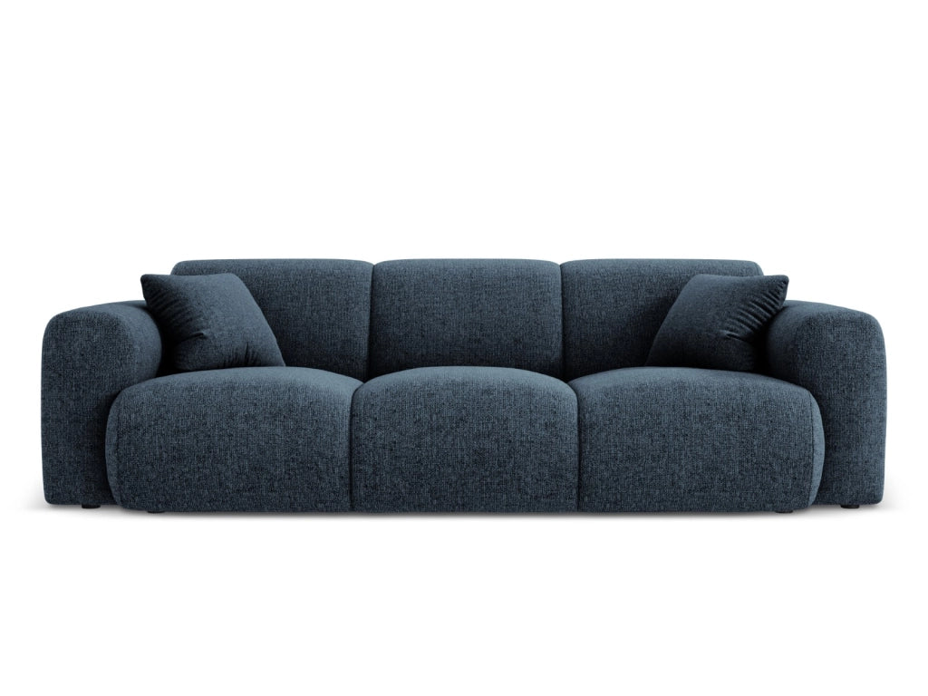 Cosmopolitan Design - Divano "Nolio" 3 posti in ciniglia blu reale 
