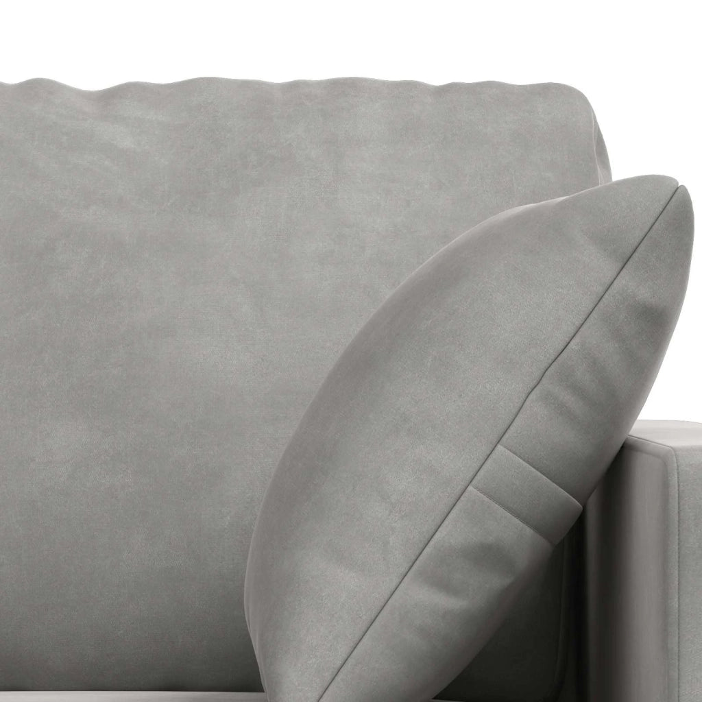 Set di divani 2 pcs Grigio chiaro 198 x 78 x 80 cm Velluto 3407595