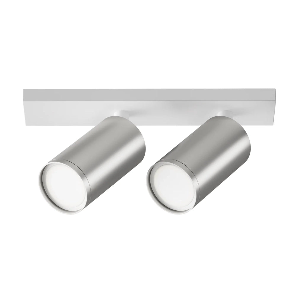 Maytoni Lampada da soffitto moderna FOCUS S 2 luci GU10 bianco metallo