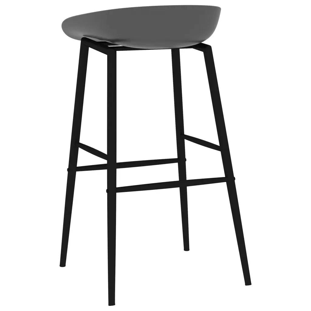 Set da Bar 5 pz Nero e Grigio 3057383