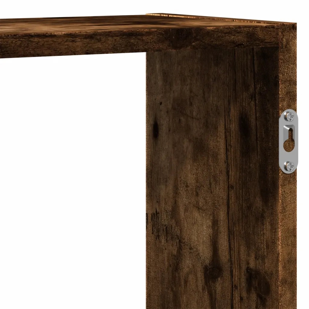Mensola a Muro | Mensola a parete Rovere Fumo 129x18x42 cm in Truciolato