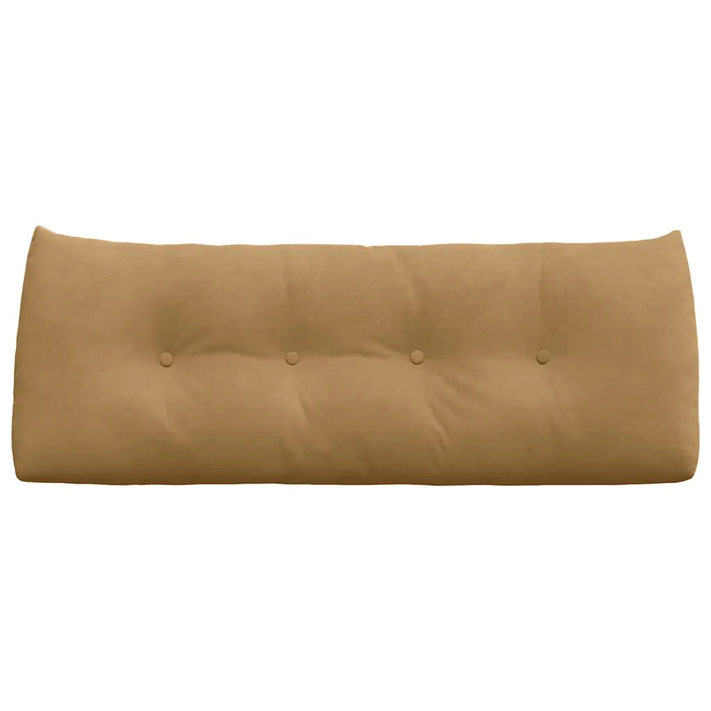 Cuscino per Schiena Marrone 120 x 24 x 50 cm Velluto 42014495