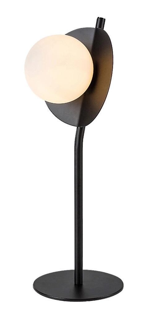 Lampada da tavolo Jules nera sfera vetro G9 Rabalux