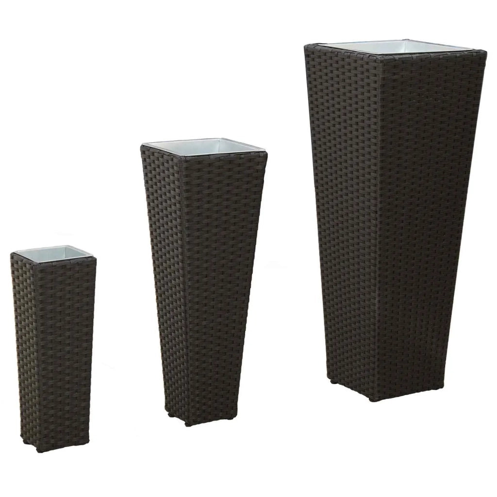 Set da esterno 3 pcs Nero Metallo 42026959