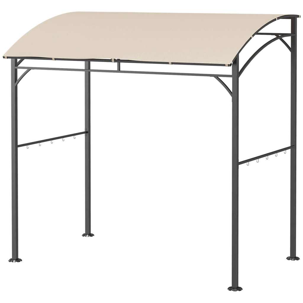 Gazebo per Barbecue ¨C Minimal ¨C Beige e Nero 215x150x182cm