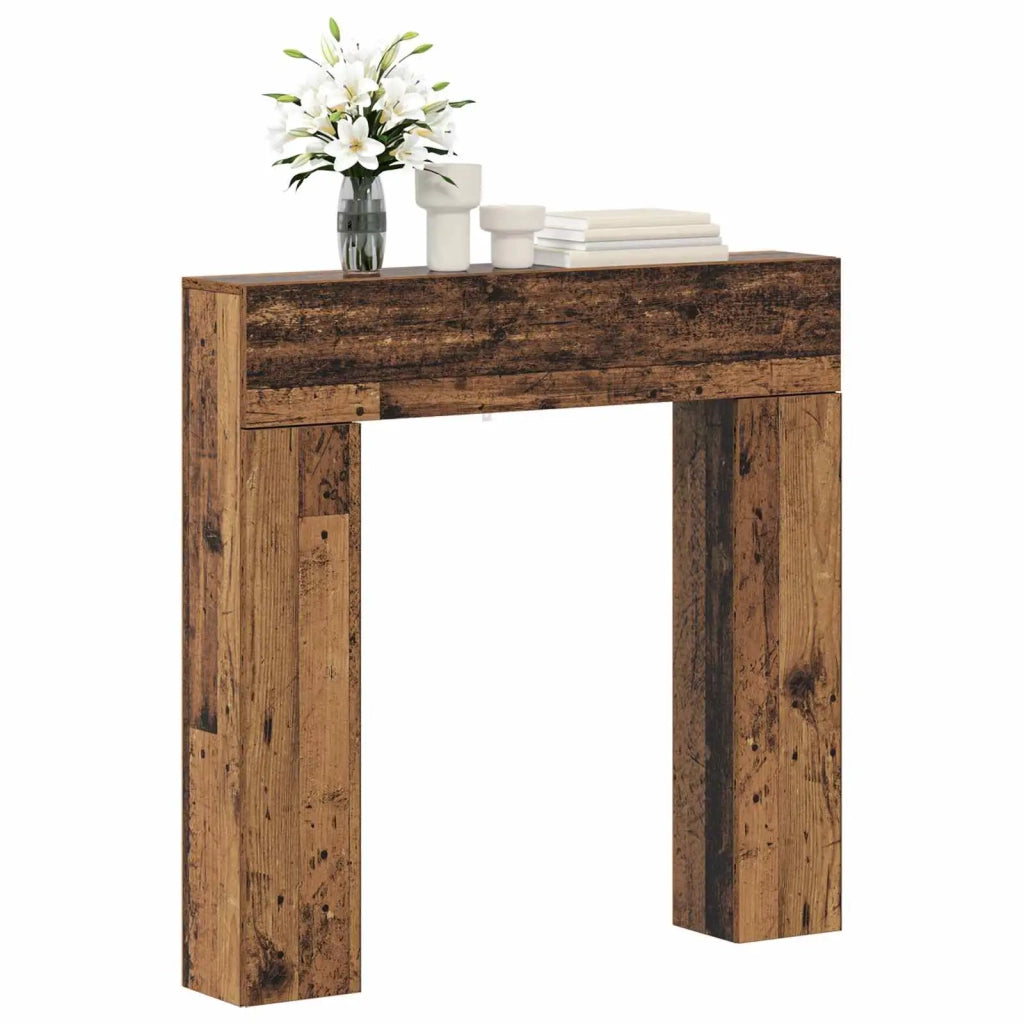 Cornice per camino Legno antico 102 x 18 x 100,5 cm 8006604