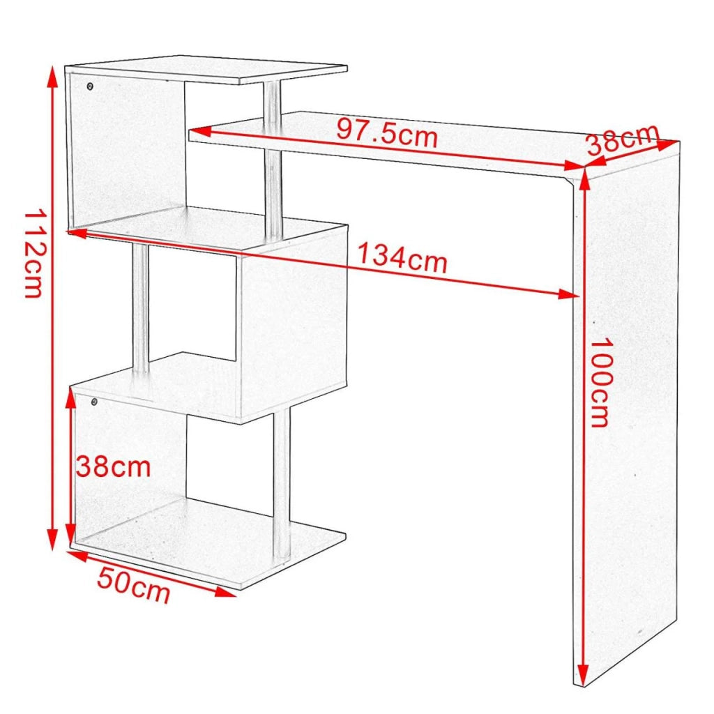 Tavolo da bar in MDF nero 100 cm 19_0000432