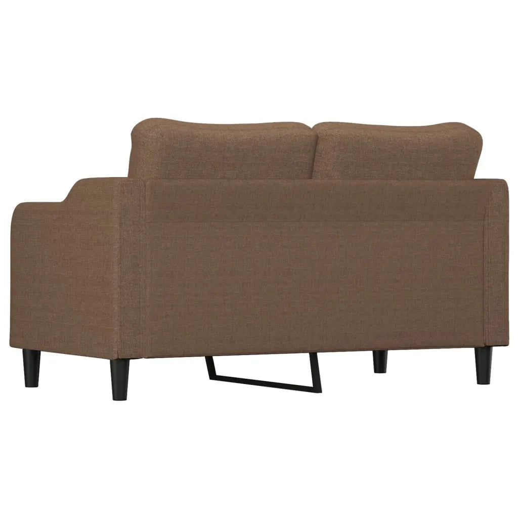 Divano a 2 Posti-Sofa 2 Posti Marrone 140 cm in Tessuto 894165