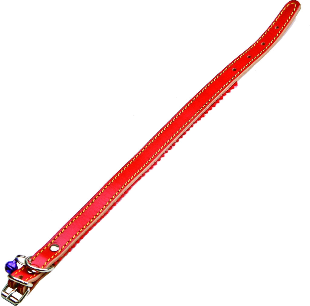 COLLARE PER CANI FODERATO CON CAMPANELLO 16x370 mm