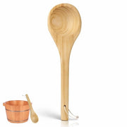 Accessori per sauna - Polipo di legno - 39 cm - Manuale - Sicuro e confortevole da utilizzare