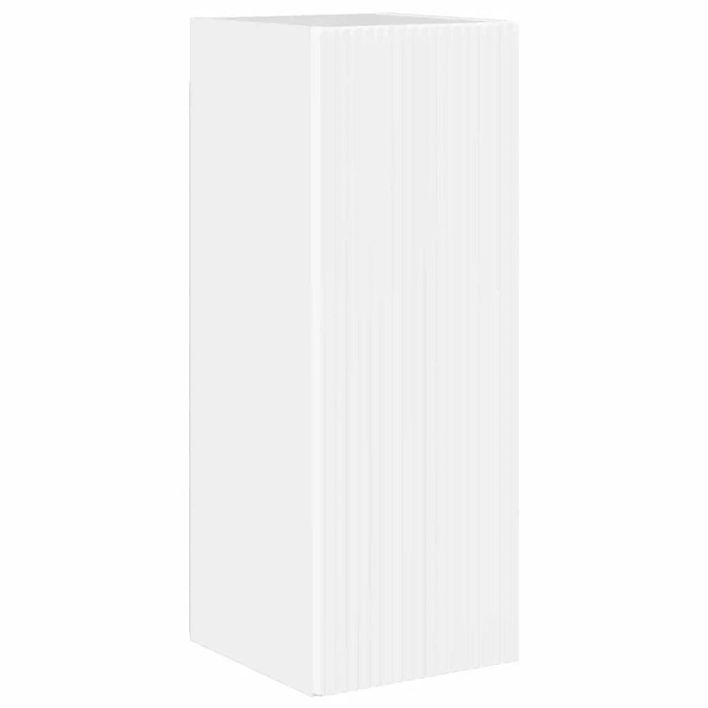 Set di Mobiletto da TV a Parete 6 pcs Bianco Lucido 3408947