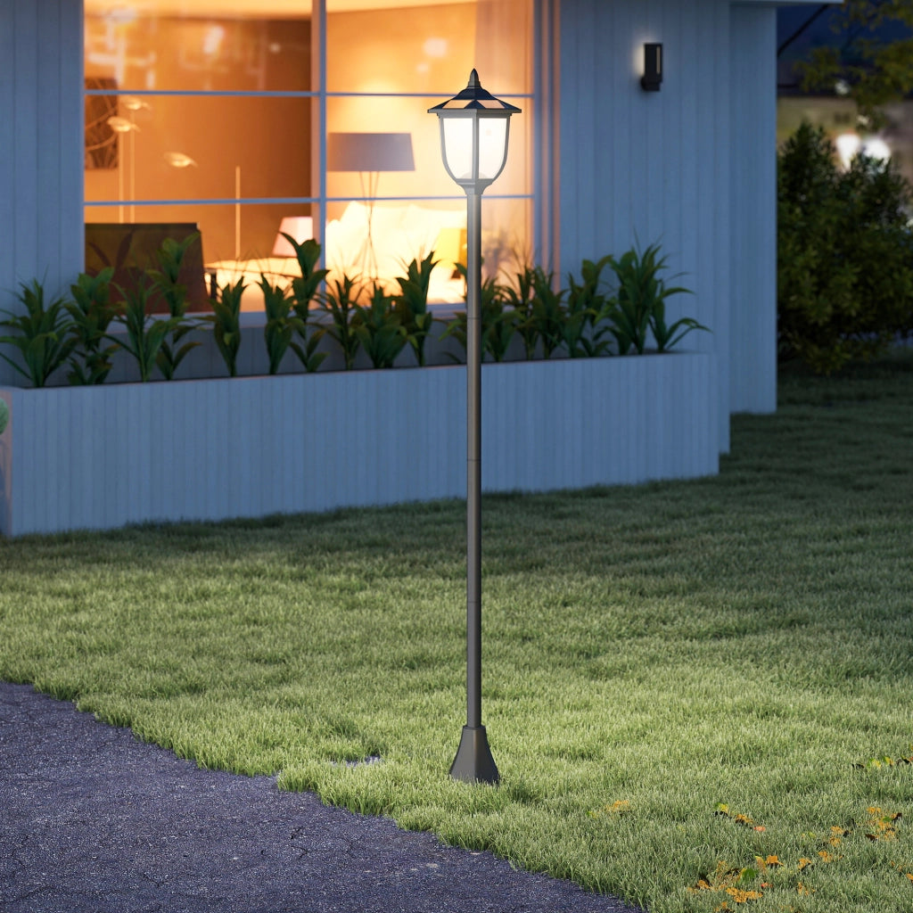 Lampada Solare da Giardino ¨C Minimal ¨C Nero 26,5x177 cm