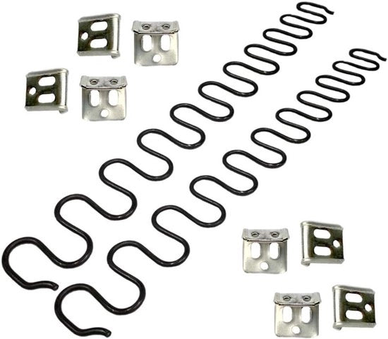 Supporti per divano 2 pezzi 508 cm con 8 clip S 40 fili diametro set