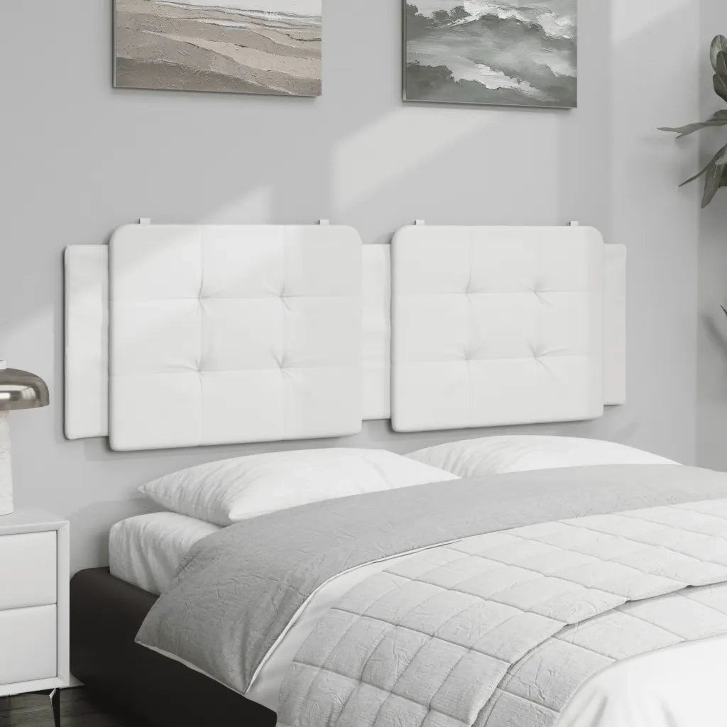 Cuscino Testiera Zadar Bianco 160 cm in Similpelle 374867