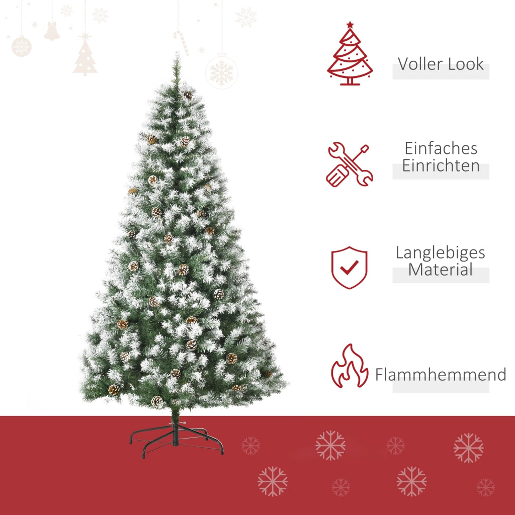 Albero di Natale artificiale ¨C zephmum ¨C con neve 180 cm