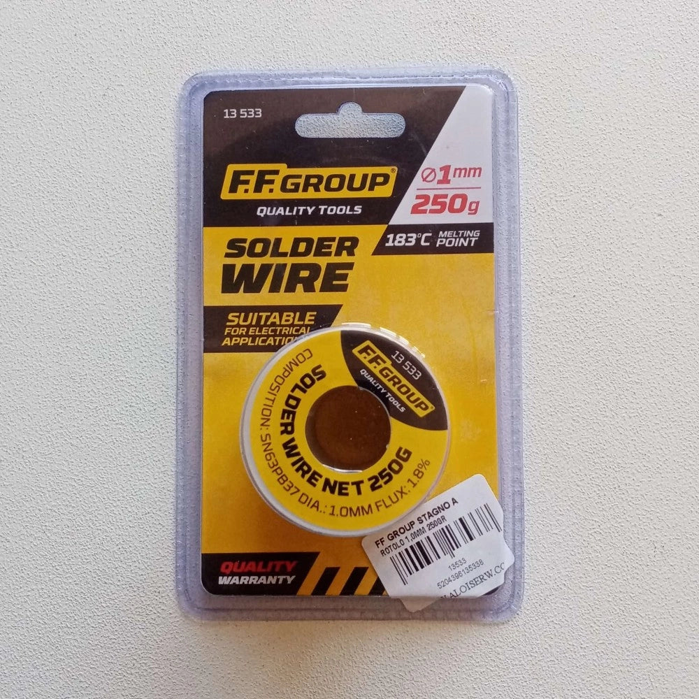 Ff group 1,0mm rocchetto da 250gr filo di stagno per saldare