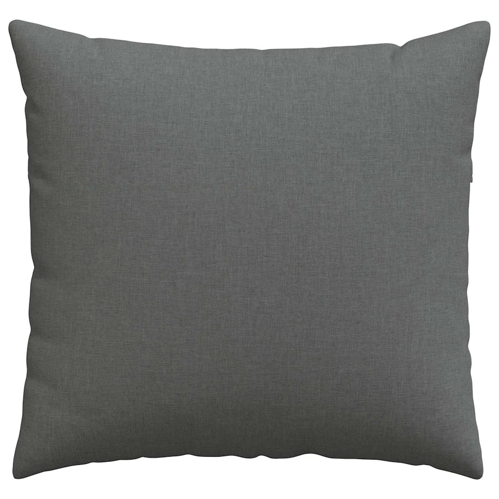 Cuscini da Divano 2 pz | Cuscini per sedie Grigio scuro 45 x 45 cm Tessuto