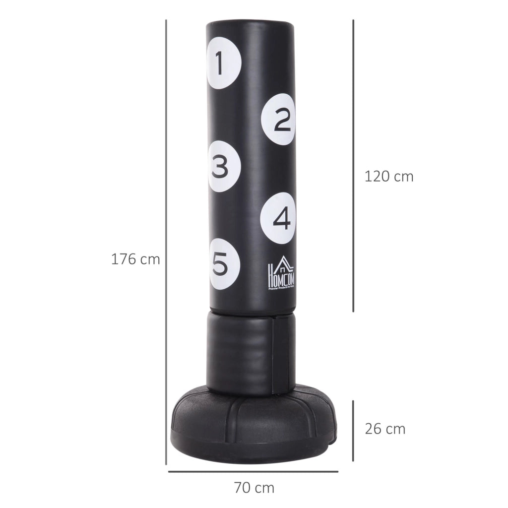 Sacco da boxe autoportante con base ¨C Xylo ¨C 176 cm nero