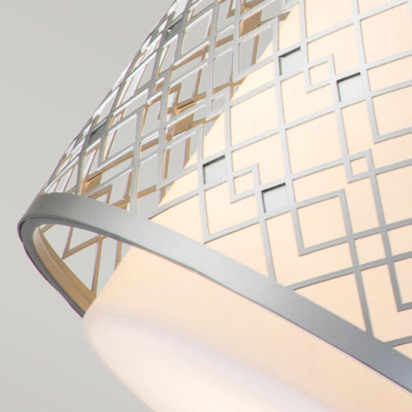Lampada a sospensione Ziggy argento Ø40,6 2xE27 Elstead