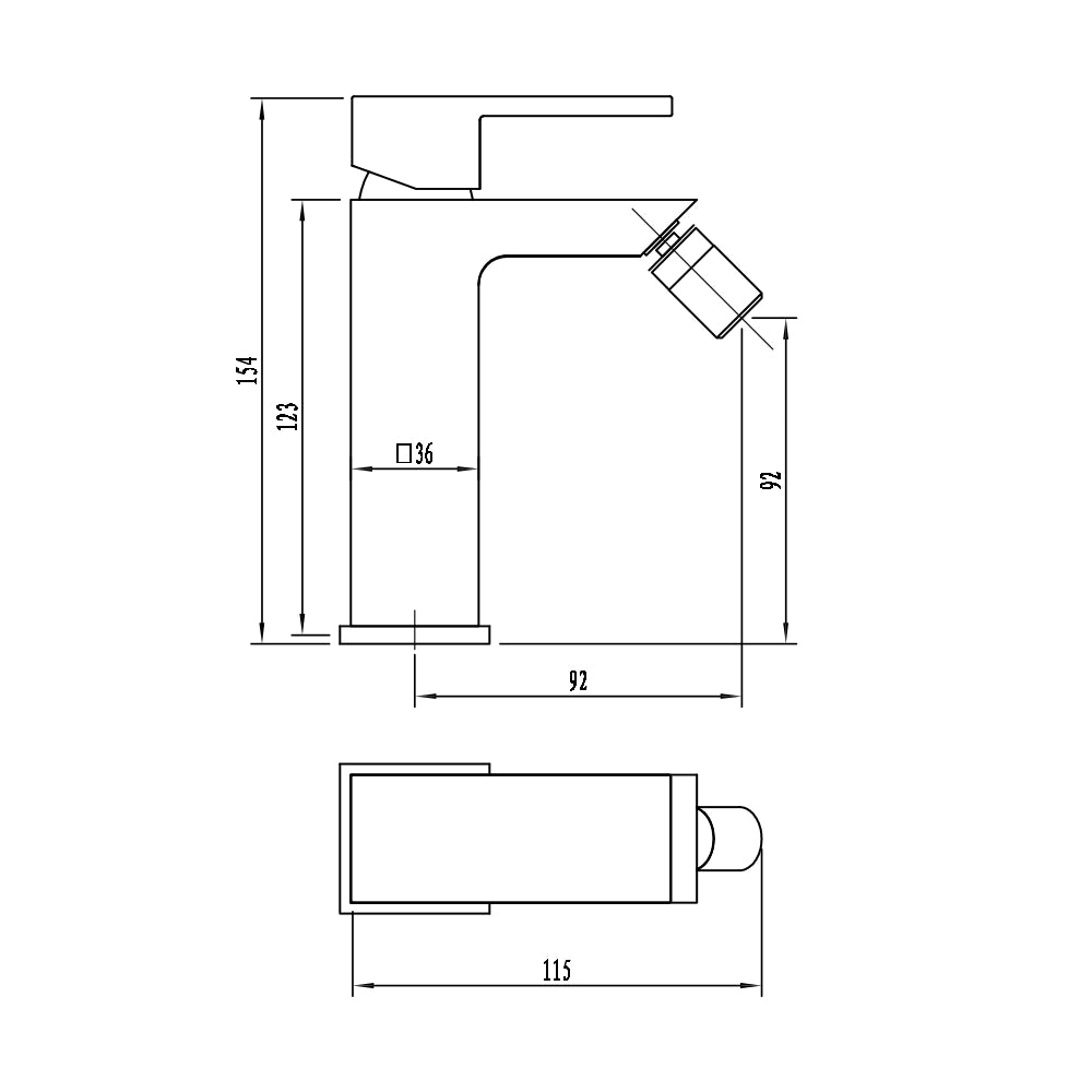 Miscelatore rubinetto bidet cromato bagno casa *** confezione 1