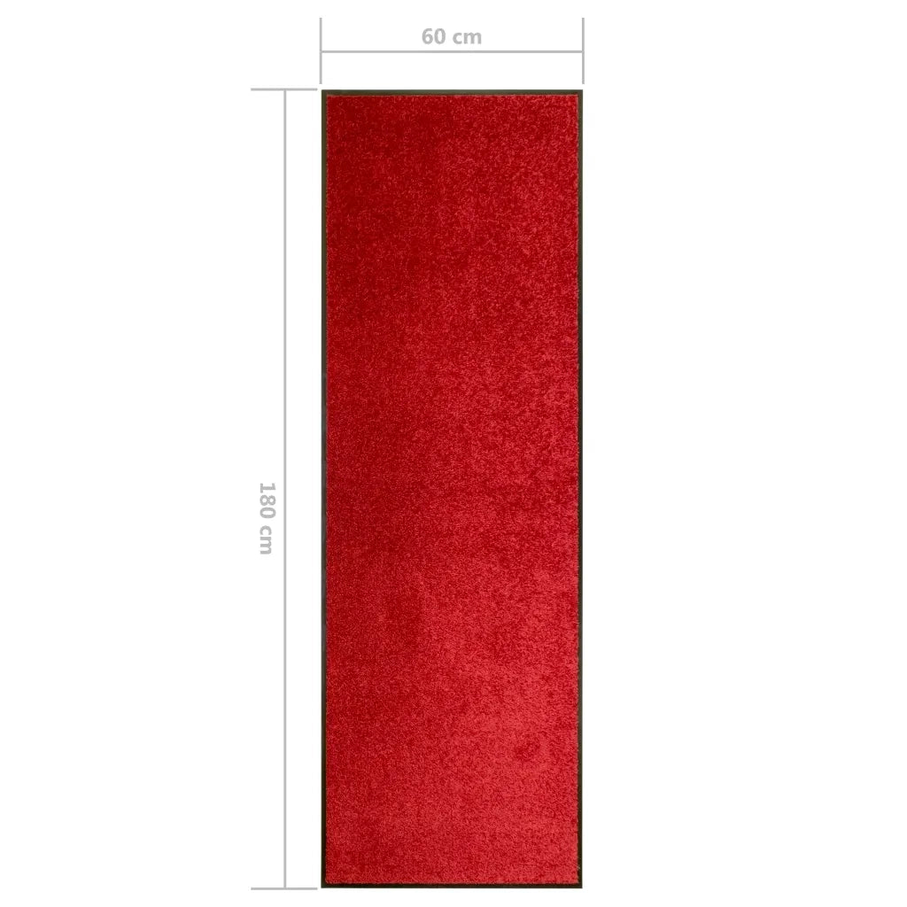 Zerbino | Tappetino Lavabile Rosso 60x180 cm
