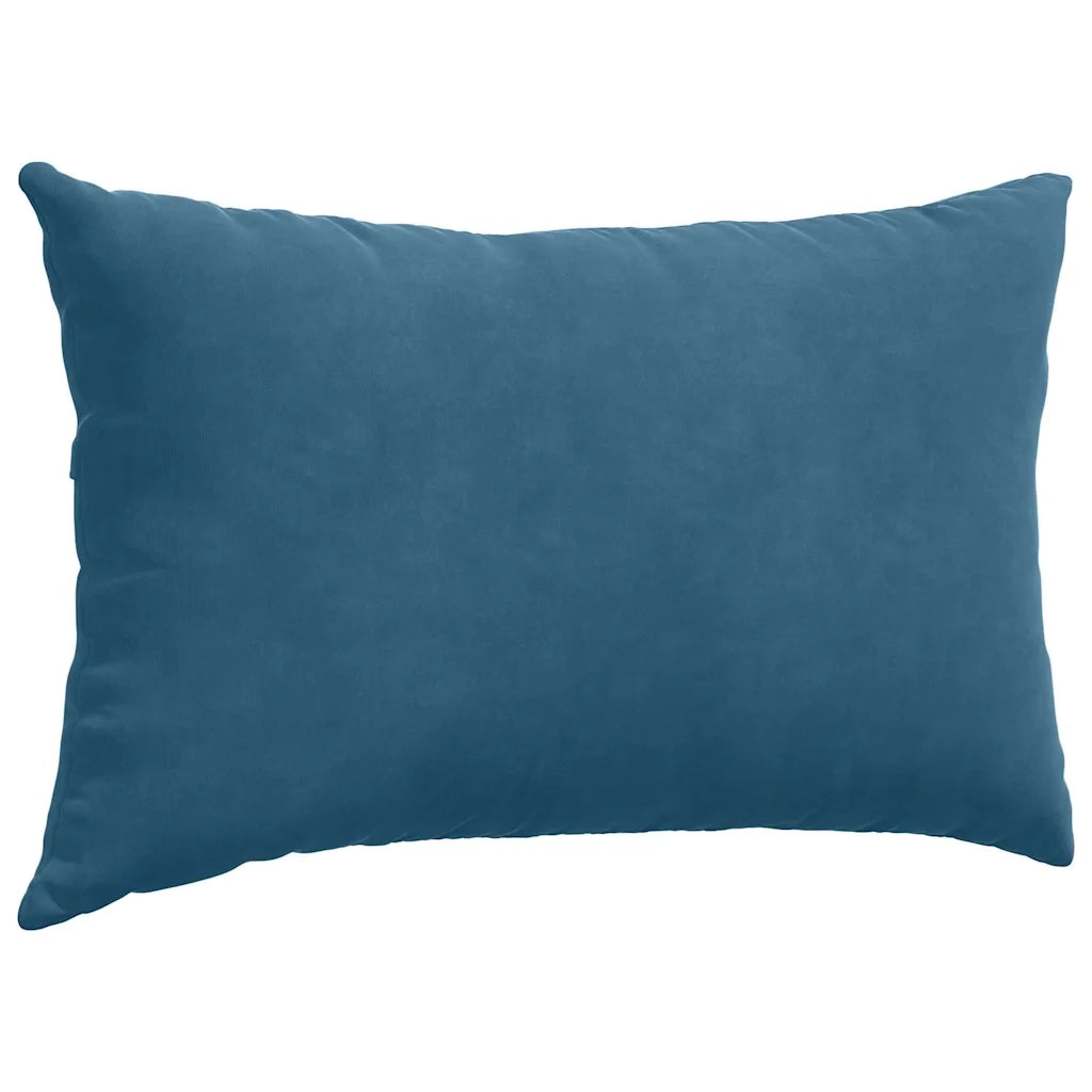 Cuscini da Divano 2 pz-Set di 2 Cuscini per Sofa Blu 50 x 30 cm Tessuto in Cords 314938