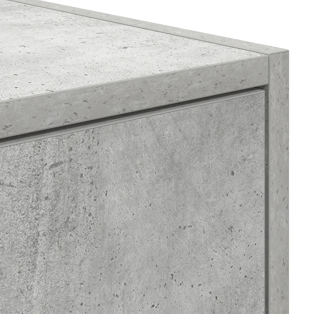 Mobile per TV Grigio Cemento 80x31x25,5 cm Legno Multistrato 861460