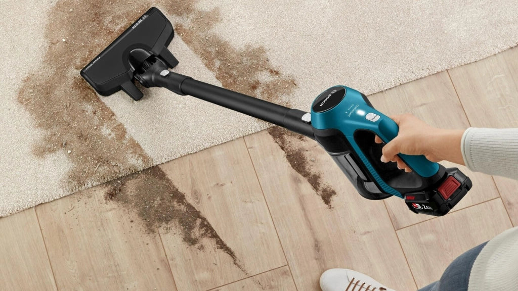 Bosch BBS611LAG Serie 6 Aspirapolvere a Bastone 2 in 1 Senza Sacchetto 0.3 L Batteria 18V 2.5 Ah autonomia 30 min colore Blu