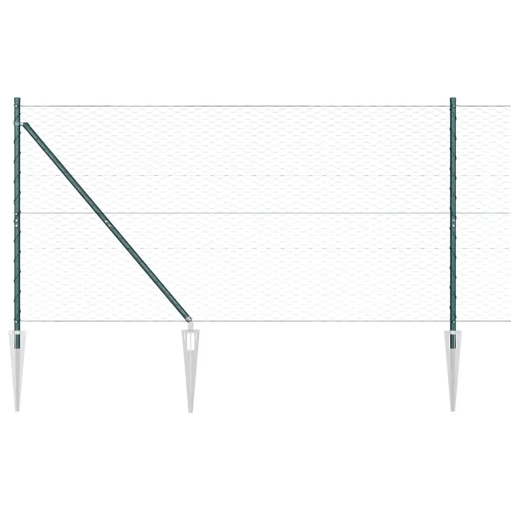 Palo della recinzione Verde 100 x 1,2 m (rete da 36 mm)