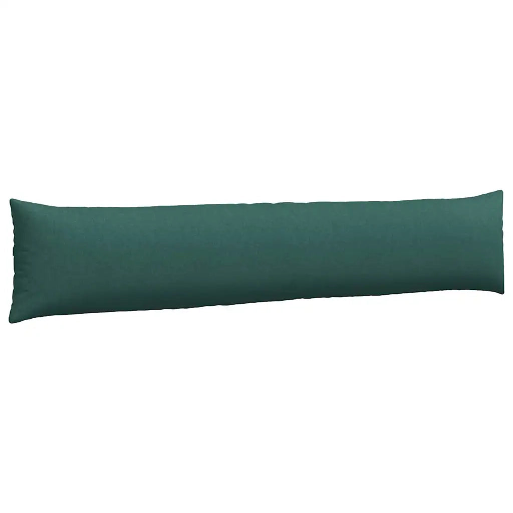 Cuscini da Divano 2 pz | Cuscini per sedie Verde Scuro 200 x 40 cm Tessuto