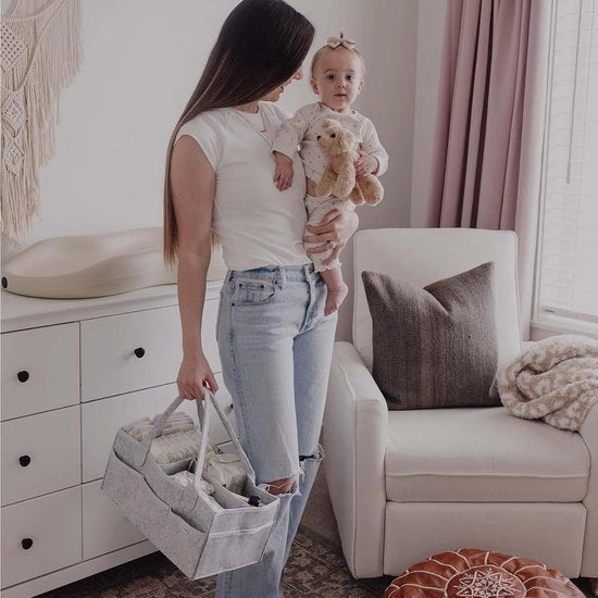 Organizzatore di accessori per neonati, ideale per regali di baby shower per genitori di bambini maschi o femmine.