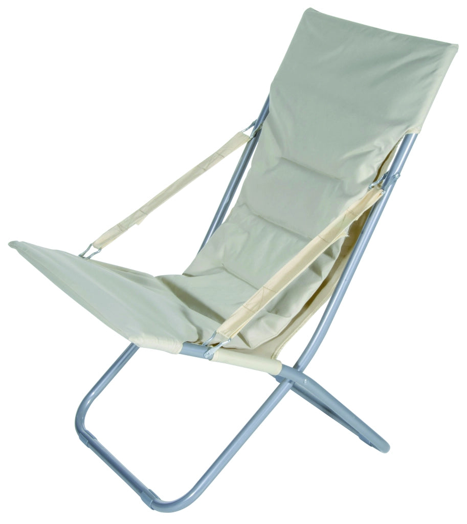 POLTRONA DA GIARDINO PIEGHEVOLE cm. 80x60x92 h col. Ecrù