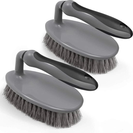Set di spazzole per pulizia - 2 pezzi - per bagno, doccia, lavabo e pavimento - spazzola per asciugare