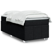 Giroletto a Molle con Materasso Nero 80x200 cm inTessuto