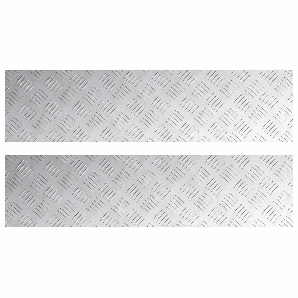 Gradini per Scale 2 pcs Argento 80 x 20 cm Alluminio 4104259