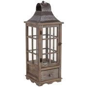 Lanterna in legno 24x24x68h cm