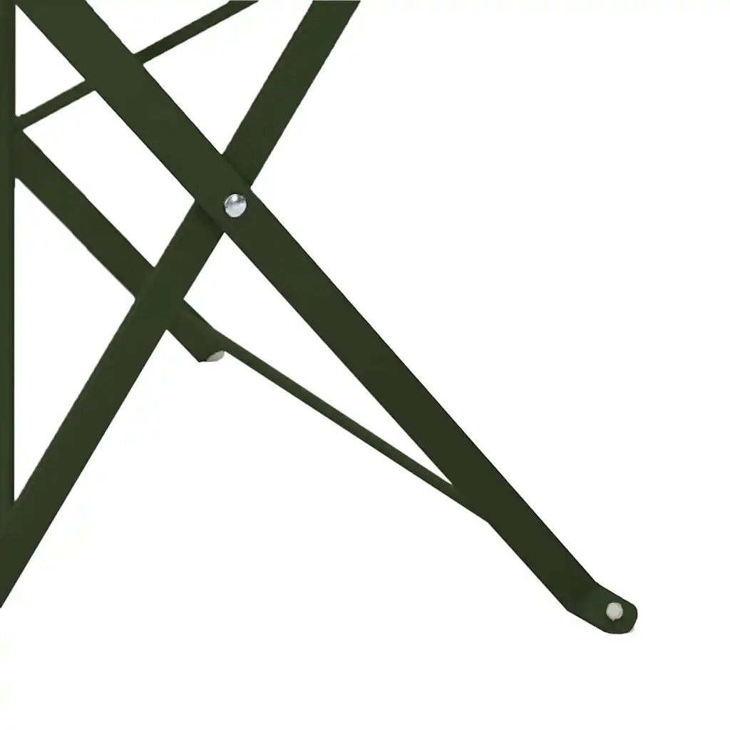 Sedia Pieghevole da Giardino 2 pcs Verde 42 x 46 x 82cm Metallo 42002955