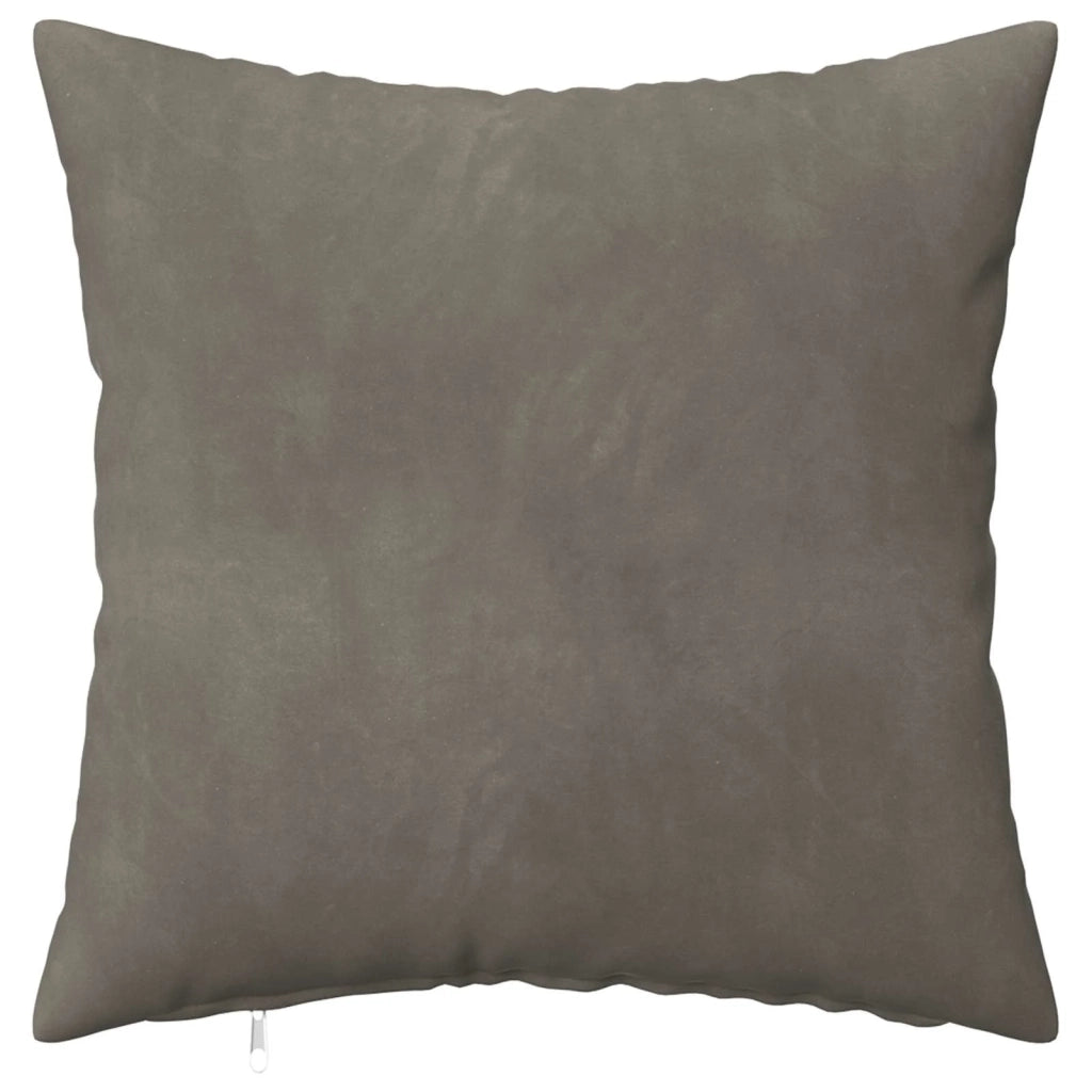 Federa 12 pcs HEERLEN Grigio Chiaro 50 x 50 cm Velluto 910788