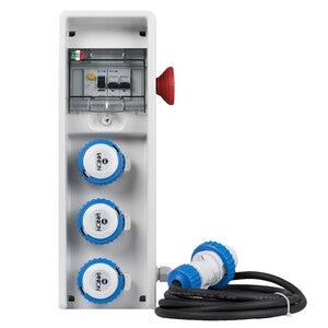 FME 74.128 QUADRO 3P CEE 220V IP65 C/PULS. EMERG- 1,0 pz