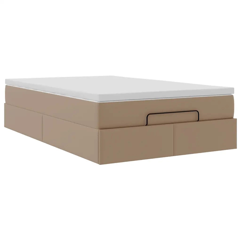 Struttura Letto Pouf con Materasso 120x200 cm Similpelle 3311035