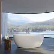 Vasca da bagno freestanding 160cm bianco lucido Mod. Leonor