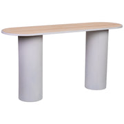 Mobile da ingresso in legno beige 150x45x75h cm