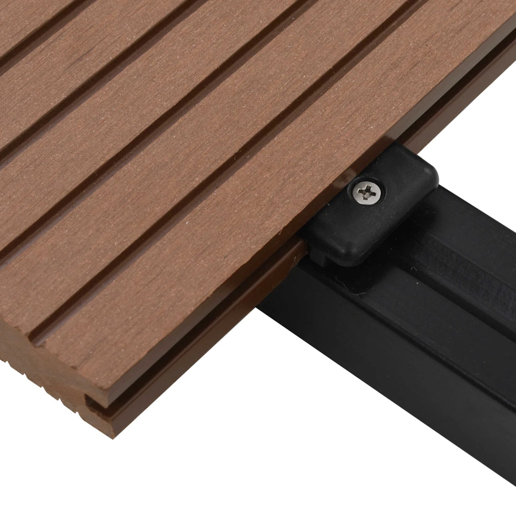 Pavimento da Deck 60 pcs Marrone Chiaro WPC 3444735