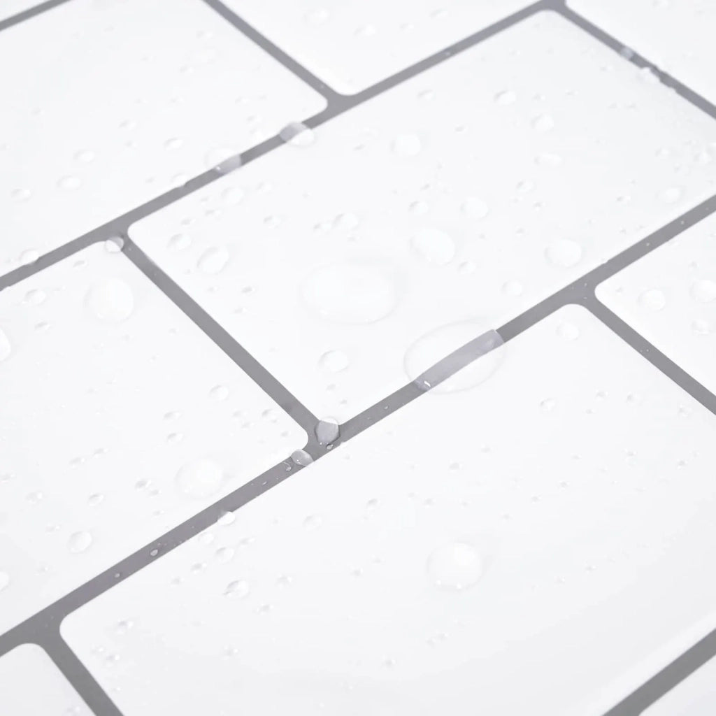 Piastrella subway 50 pcs Bianco e Grigio 30 x 30 cm 42046116