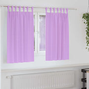Tende Blackout con Anelli 2 pcs Viola 140 x 140 cm Poliestere 4107598