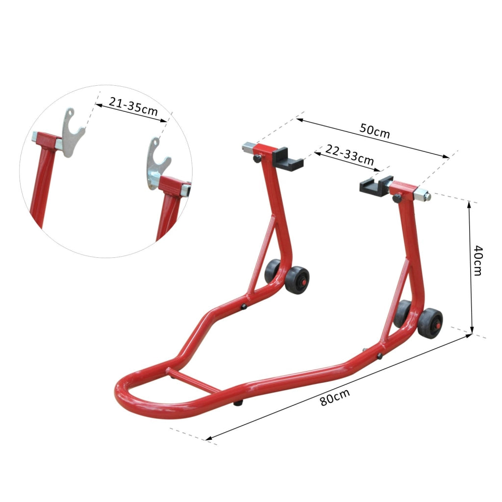 Cavalletto per Moto ¨C Minimal ¨C Rosso, Acciaio