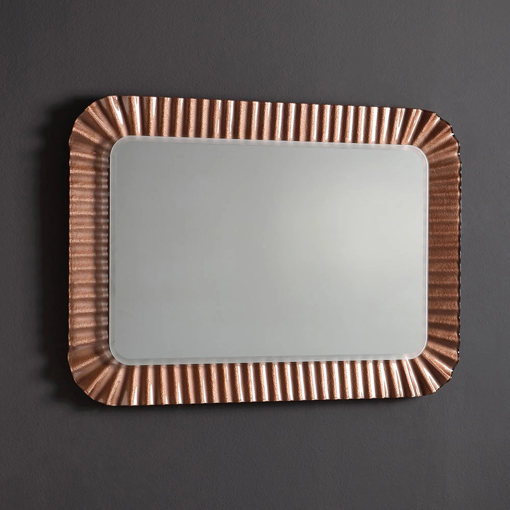 Specchio a led bronzo 94x68 cm