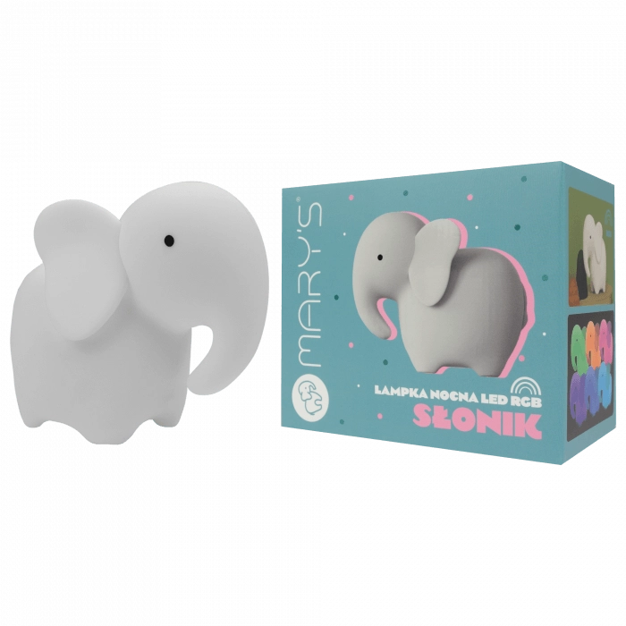 Mary's Lampada notte bimbi Elefante RGBW con telecomando